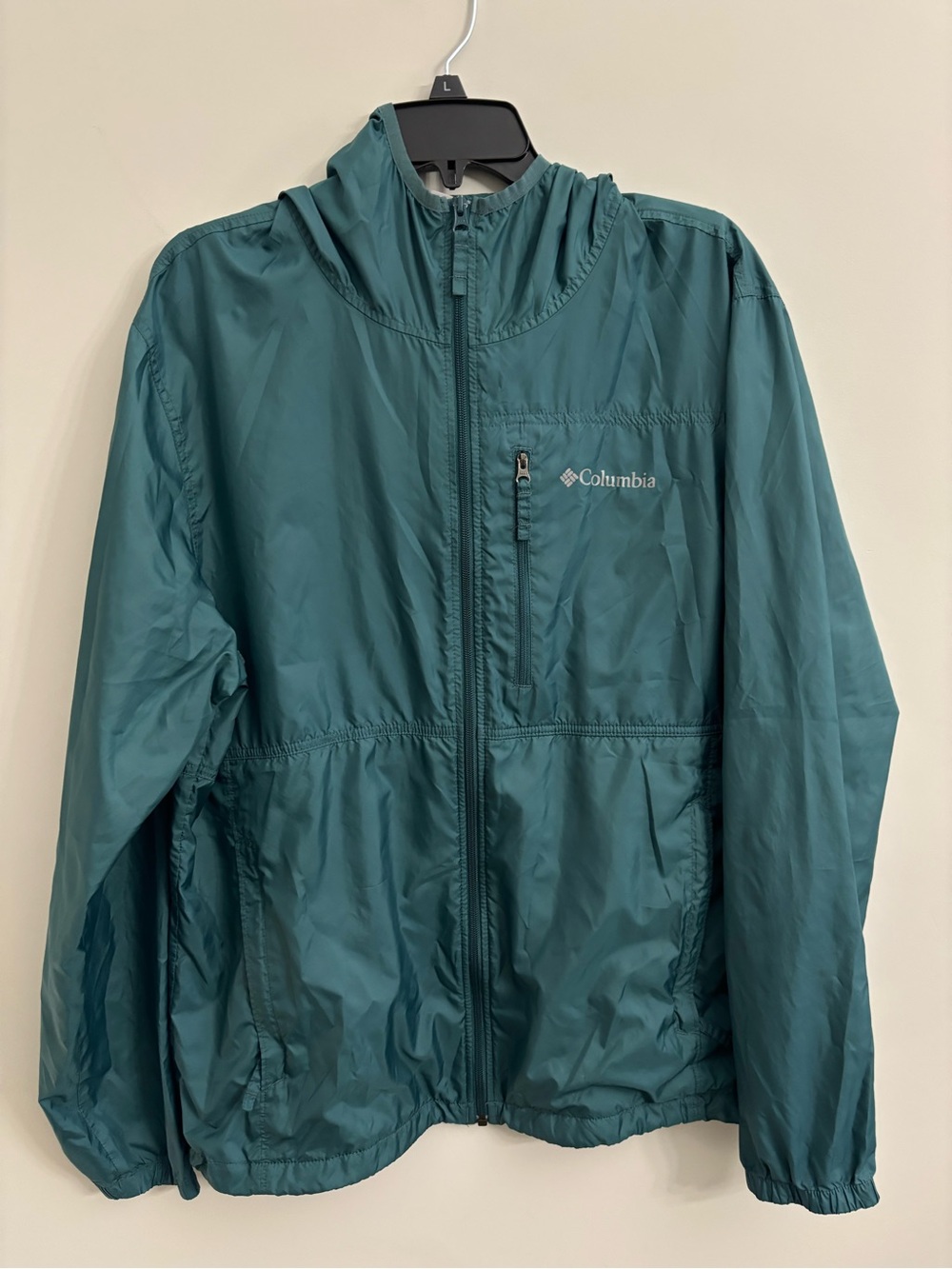 Columbia Kids Teal Full-Zip Rain Jacket